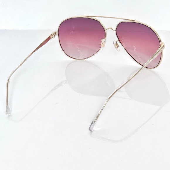 Carrera 2030S Gold Aviator Sunglasses Pink Purple Gradient Lens UV Protect Case main image 8